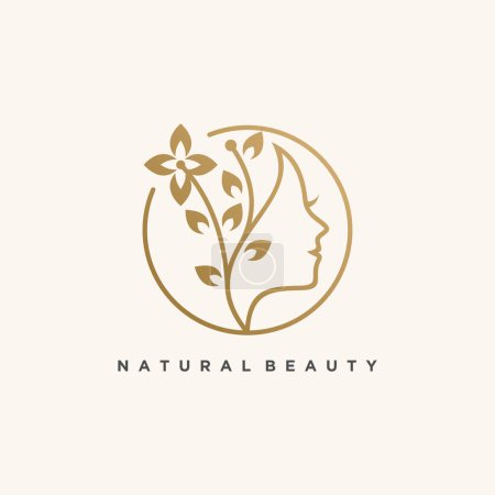 Illustration for Beauty icon vector with modern element concept logo design Premium Vector - Royalty Free Image