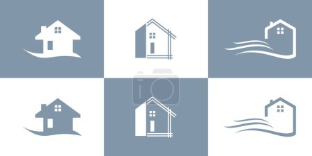 Illustration for Building unique logo set , modern, concept , real estate, Premium Vector - Royalty Free Image