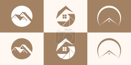 Illustration for Collection of building architecture sets Premium Vector - Royalty Free Image