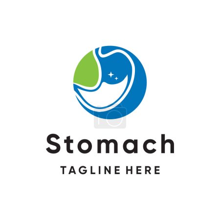 diseño del logotipo del estómago concepto creativo estilo único Vector Premium Parte 2