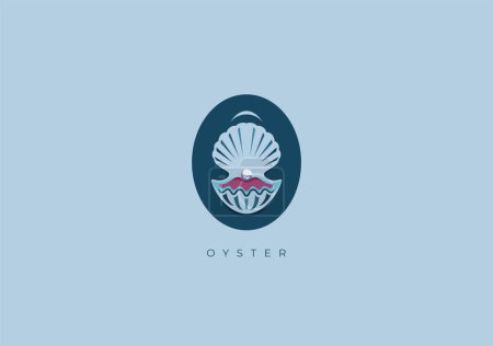 Foto de Este es un logotipo moderno de Oyster, Gran combinación de Oyster símbolo con la letra O como inicial de Oyster sí mismo. - Imagen libre de derechos