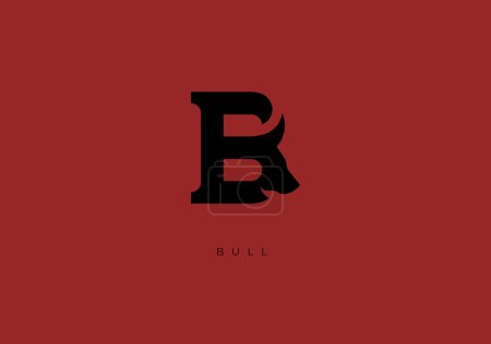 Foto de Este es un logotipo moderno de Bull, Gran combinación de símbolo Bull con letra B como inicial de Bull sí mismo. - Imagen libre de derechos