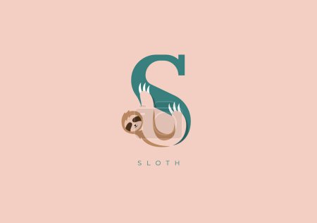 Photo for This is a modern logo of Sloth, Great combination of Sloth symbol with letter S as initial of Sloth itself. - Royalty Free Image