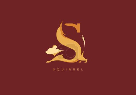 Photo for This is a modern logo of Squirrel, Great combination of Squirrel symbol with letter S as initial of Squirrel itself. - Royalty Free Image
