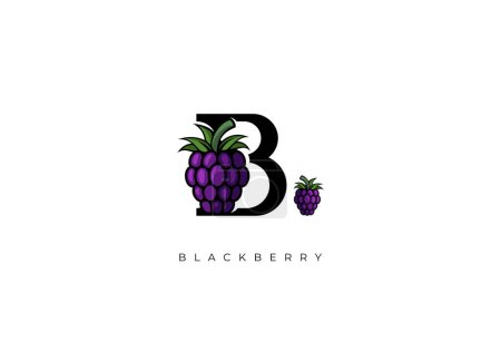 Photo for This is a modern Blackberry Vector, Great combination of Blackberry symbol with letter B as initial of Blackberry itself. Nice for Logo, Monogram, Symbol or any graphic design needs. - Royalty Free Image