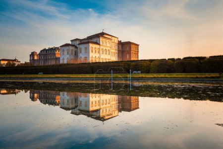 Photo for The park and the exteriors of the Savoy Royal Palace of Venaria Reale, Turin, Italy - Royalty Free Image