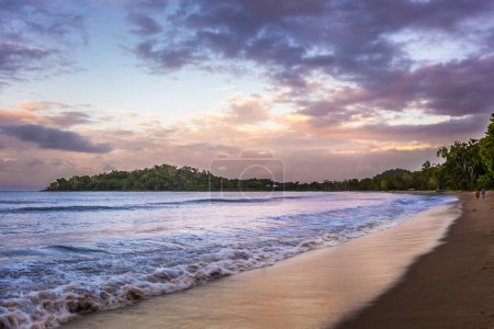 Photo for A beautiful beach of the Coral Coast at dusk, Queensland, Australia - Royalty Free Image