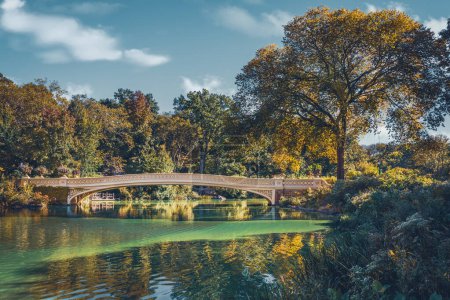 Photo for Bow Bridge in Central Park, New York City, USA - Royalty Free Image