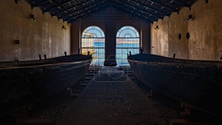 Foto de Atuneros en Tonnara Florio (Fábrica antigua de Florio), Favignana, Islas Egadi, Italia - Imagen libre de derechos