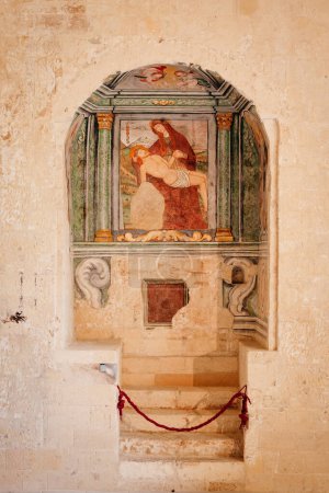 Photo for A small chaplel adorned with beautiful frescoes, Castle of Charles V, Lecce, Italy - Royalty Free Image