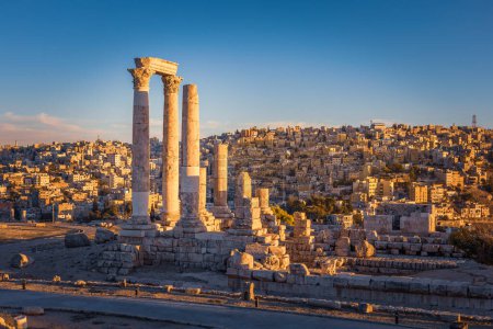 Téléchargez les photos : Le Temple d'Hercule, Citadelle d'Amman, Amman, Jordanie - en image libre de droit