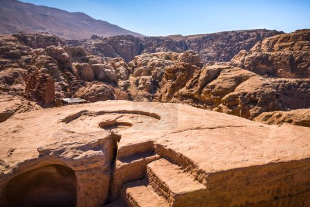 Foto de Alto Lugar de Sacrificio, Petra, Jordania - Imagen libre de derechos