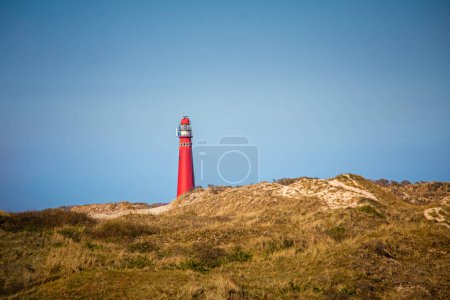 Der Leuchtturm von Schiermonnikoog, Westfriesische Inseln, Nördliche Niederlande