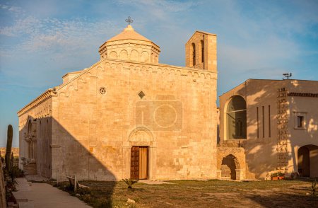 Photo for Abbey of San Leonardo in Lama Volara in romanesque style, dating back to 12th century, Siponto, Manfredonia, Italy - Royalty Free Image