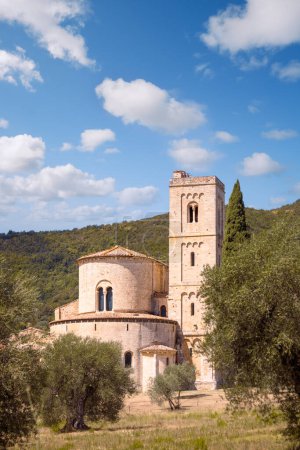 Photo for Sant'Antimo Abbey, Montalcino, Tuscany, Italy - Royalty Free Image