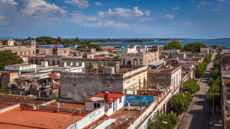 Photo for View of Cienfuegos with Punta Gorda in distance, Cuba - Royalty Free Image