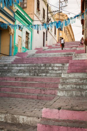 Foto de La famosa escalera del Padre Pico en Santiago de Cuba, Cuba - Imagen libre de derechos