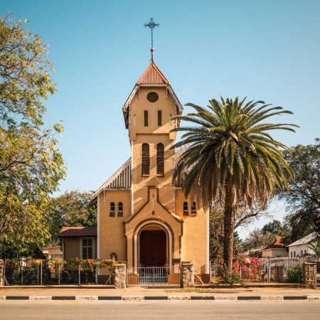 Die kleine Kirche der Heiligen Barbara im Park der Vereinten Nationen, Tsumeb, Oshikoto-Region, Namibia