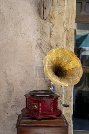 Photo for Very old gramophone his masters voice - Royalty Free Image
