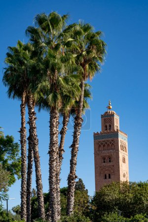 Photo for Koutoubia Mosque is the largest mosque in Marrakesh - Royalty Free Image