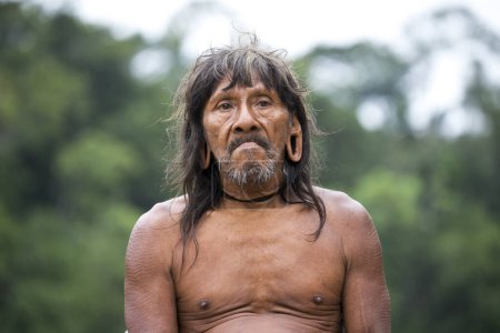 Foto de Huaorani, Wuaorani, pueblo, selva, Yasuni, indio, vida, bosque, Ecuador - Imagen libre de derechos