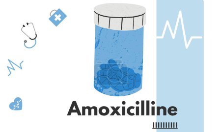 Amoxicilina nombre genérico de la droga. Es un antibiótico utilizado para tratar infecciones del oído medio, faringitis estreptocócica, neumonía, infecciones de la piel e infecciones del tracto urinario.