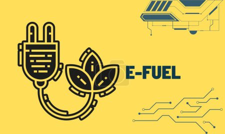 Téléchargez les illustrations : Les électrocarburants, les carburants électroniques ou les carburants synthétiques constituent une classe émergente de carburants neutres en carbone fabriqués à partir de sources renouvelables.. - en licence libre de droit