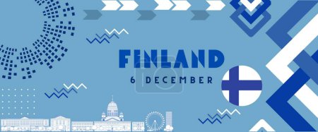 Finland Independence Day. 6 December. Finland Defense Day concept.