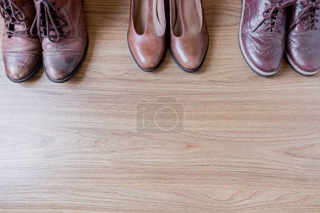 Photo for Pair of boots, Feminine vintage shoes. - Royalty Free Image
