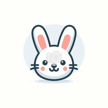 Vector illustration of a charming rabbit