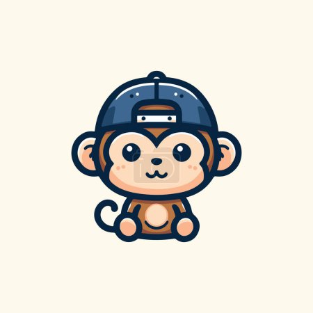 Monkey in Cap, A Portrait of Joy.