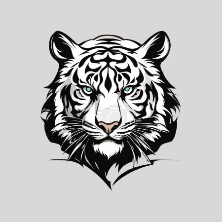 Foto de Elegante Vector de retrato de tigre blanco - Imagen libre de derechos