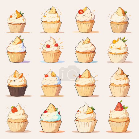 Cheese Cupcake Masterpieces Collection vectorielle