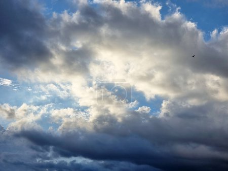 Photo for Nimbus clouds in the blue sky backgrounds - Royalty Free Image