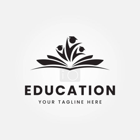 Illustration for Education logo icon design, vector illustration - Royalty Free Image