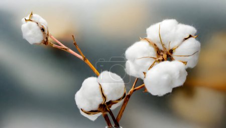 Photo for Cotton flowers, floral flora - Royalty Free Image