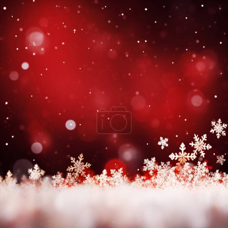 Foto de Abstracto brillante fondo de Navidad rojo - Imagen libre de derechos