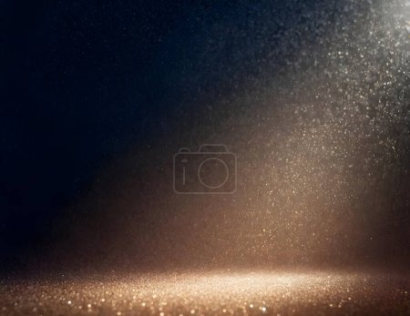 Photo for Abstract glitter bokeh. black and white lights - Royalty Free Image