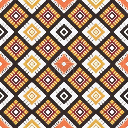 abstract ethnic authentic geometric pattern pattern. decorative kaleidoscope movement. circle and star shape