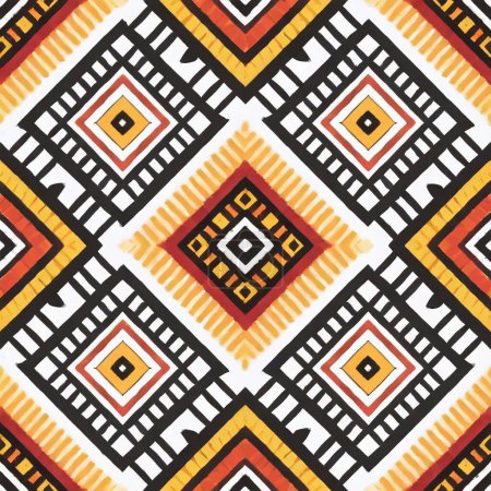 seamless tribal pattern in tribal art style
