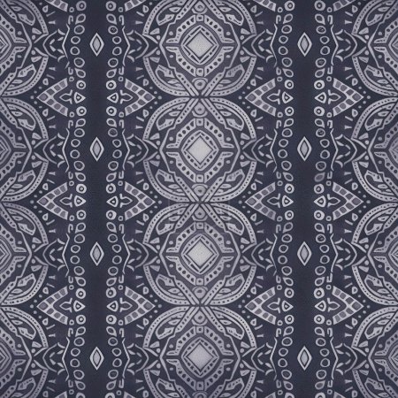 seamless pattern with indian paisley elements.