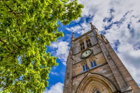 Téléchargez les photos : La cathédrale de Blackburn. Cathédrale anglicane située au cœur du centre-ville de Blackburn dans le Lancashire, en Angleterre. - en image libre de droit