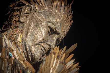 Photo for The Knife Angel - Contemporary sculpture formed of 100,000 knives created by artist Alfie Bradley - Royalty Free Image