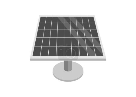 Illustration for Solar panel. Simple flat illustration in perspective view. - Royalty Free Image