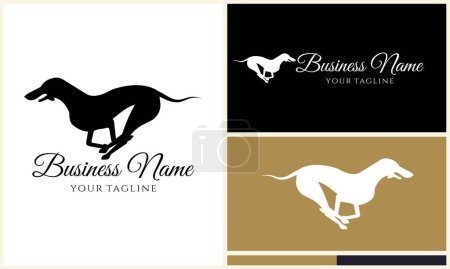 Illustration for Silhouette fox chihuahua wolf logo - Royalty Free Image