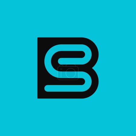 Anfangsbuchstabe BS oder SB modernes Logo