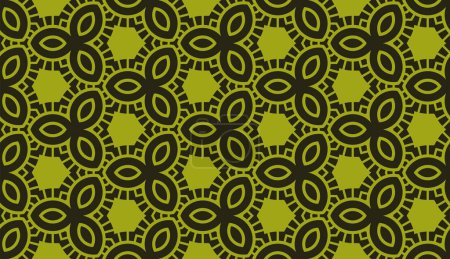 Illustration for Abstract green plant structure seamless pattern - Royalty Free Image