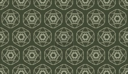 Illustration for Abstract luxury elegant ash green and rifle green floral seamless pattern - Royalty Free Image