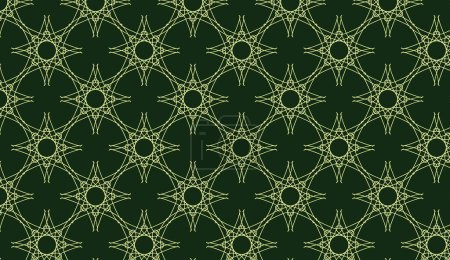 Illustration for Abstract luxury elegant olive green and dark green floral seamless pattern - Royalty Free Image