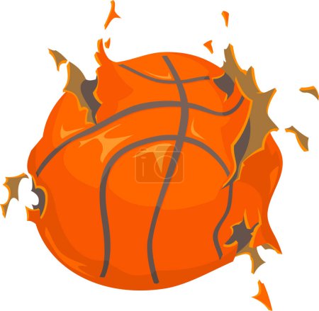 Exploding Sport Basketball, Burst out air